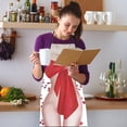 thumbnail image 3 of Oleegame 1PC Pretty Apron Funny Personality Creative Apron Muscle Men's Apron Bikini Series Cartoon Couple Apron Polyester Apron 1pcs Red, 3 of 4