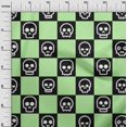 thumbnail image 2 of oneOone Cotton Poplin Lime Green Fabric Skull Fabric For Sewing Printed Craft Fabric By The Yard 42 Inch Wide, 2 of 4