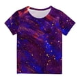 thumbnail image 1 of Penkiiy Garçons Filles Enfants T-Shirts Graphiques 3D à Étoiles Imprimées, Garçons Filles Chandails Fantaisie Col Rond Manches Courtes T-Shirts 13-14 Ans Multicolore, 1 of 4