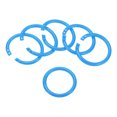 thumbnail image 1 of Unique Bargains 1.8' OD 1.4' ID Loose Leaf Rings Binder Ring, Blue, 50 Count, 1 of 6
