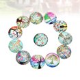 thumbnail image 3 of 20PCS 12MM DIY Time Glass Decals Creative DIY Glass Patches Round Shape Tree Glass Interface Stylish DIY Tree Pattern Glass Patches for DIY Crafts Making (Mixed Color), 3 of 5