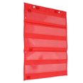 thumbnail image 4 of Tableau de Poche, Poches Transparentes Usage Unique Polyester PVC Magnétique 5 Rangées Tableau de Poche pour Activités pour Étudiants pour École Rouge, 4 of 8