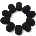 thumbnail image 3 of 200Pcs Microphone Headset Grill Windshield Sponge Foam Black Mic Cover 30mmx8mm, 3 of 5