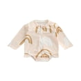 thumbnail image 2 of Infant Kids Girls One-Pieces Swimsuits Long Sleeve Rainbow Print  Neck Zip Up Bathing Suit, 2 of 9