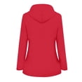 thumbnail image 4 of Dvkptbk Veste à Capuche Femmes Imperméable Unie Manteau de Pluie Extérieur Grande Taille Imperméable à Capuche Coupe-Vent en Liquidation, 4 of 4
