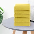 thumbnail image 1 of Wzzjkit 5pc Velvet Towel Plain Face Towel Soft Absorbent Face Wash Ah Face Towel, 1 of 6