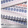 thumbnail image 2 of Soimoi Japan Crepe Satin Fabric Aztec Geometric Print Fabric by Yard 42 Inch Wide, 2 of 3