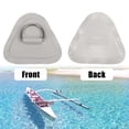 thumbnail image 4 of Unique Bargains 6 Pcs Écusson Anneau en D PVC Acier Inoxydable Forme Triangle Coussin Anneau en D Vert pour Kayak Canot Pont, 4 of 7
