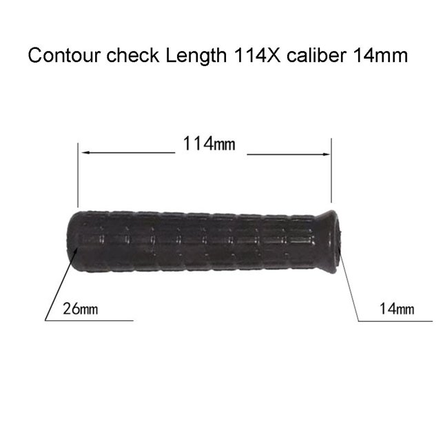 2 Pcs Poignées en Caoutchouc pour Brouette, Tubes Ronds Poignées de Remplacement Noires