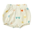 thumbnail image 5 of BOBOGOJP Girls Super Soft Performance Gym Shorts (Beige,9-12 Months), 5 of 5