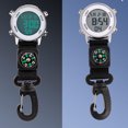 thumbnail image 3 of Baohd Fashionable multifunctional suitable hiking compass resistant, explorer, hands, nylon atmospheric, multifunctional silver dial, 3 of 6