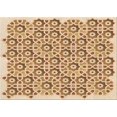 thumbnail image 1 of Ahgly Tapis Rectangulaire Lavable en Machine Intérieur Transitionnel Marron Or, 2 Pieds x 5 Pieds, 1 of 7