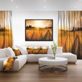 thumbnail image 3 of Designart - Champ de Blé au Coucher du Soleil Panorama - Photographie Encadrée Impression d'Art sur Toile, 3 of 4