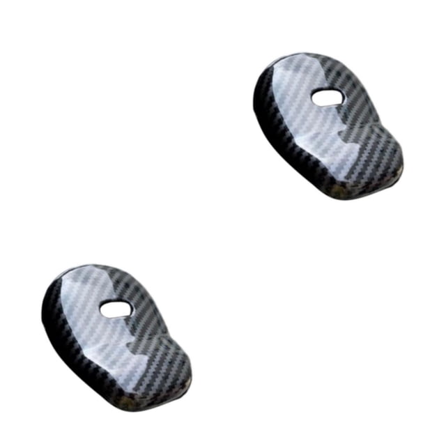 Youkk Stylish And Easy Installation Rear Door Handle Trim Exterior Durable And Long-Lasting ABS Materials black carbon fiber 2Set