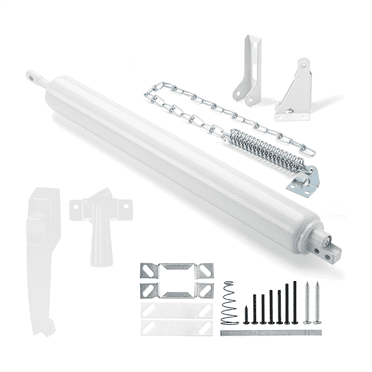 Trousse de Fermoir pour Écran et Porte contre-Vent, Fermoir pour Portes contre-Vent Lourdes Ensemble de Loquet à Bouton-Poussoir pour Écran et Porte contre-Vent Blanc