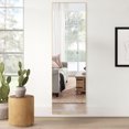thumbnail image 3 of NeuType Full Length Floor Mirror Rectangular Gold 51"x16", 3 of 8