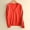 Orange, variant on VgaVtl Long Sleeve Womens Plus Size Sweaters V-Neck Womens Sweaters Cardigan Regular Button up Green Plain Casual Sweaters