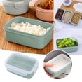thumbnail image 1 of Oleegame 1PC Blue Juice Simple Refrigerator Preservation Box Small Lunch Box Kitchen Lunch Box Plastic Storage Box Sealed Box For Lunch Kitchen Arrangement, 1 of 9