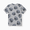 thumbnail image 3 of PatPat Family Matching Leaf Print Tee or Strap Dress Cotton Grey Set, 3 of 6