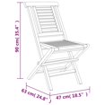 thumbnail image 4 of vidaXL 5 Piece Garden Dining Set Solid Wood Teak, 4 of 5