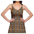 thumbnail image 4 of Moomaya Robe Longue Maxi Imprimée pour Femmes Sans Manches à Col en V Décontractée Évasée Kurta, 4 of 6