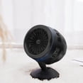 thumbnail image 3 of Aircraft Engine Turbo Fan - Dual Blade USB-Powered, 2-Speed Desk Cooler, Rubber Base (Silver), 3 of 8