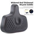 thumbnail image 4 of WEST BIKING Wide Comfort Bike Seat with Shock Absorption for Electric Bicycles - Durable PU+Plastic Design, Easy Installation, Non-Slip, Long-Ride Comfort, Black, 4 of 7