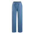thumbnail image 4 of FNFYFH Liquidation Pantalons Longs Décontractés en Lin pour Femmes Grande Taille Unis, 4 of 5