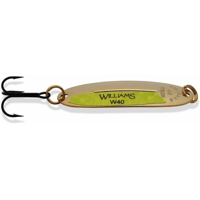 Williams W40GC-G/C Small Wabler Spoon 2-1/4" 1/4oz Gold Chartreuse