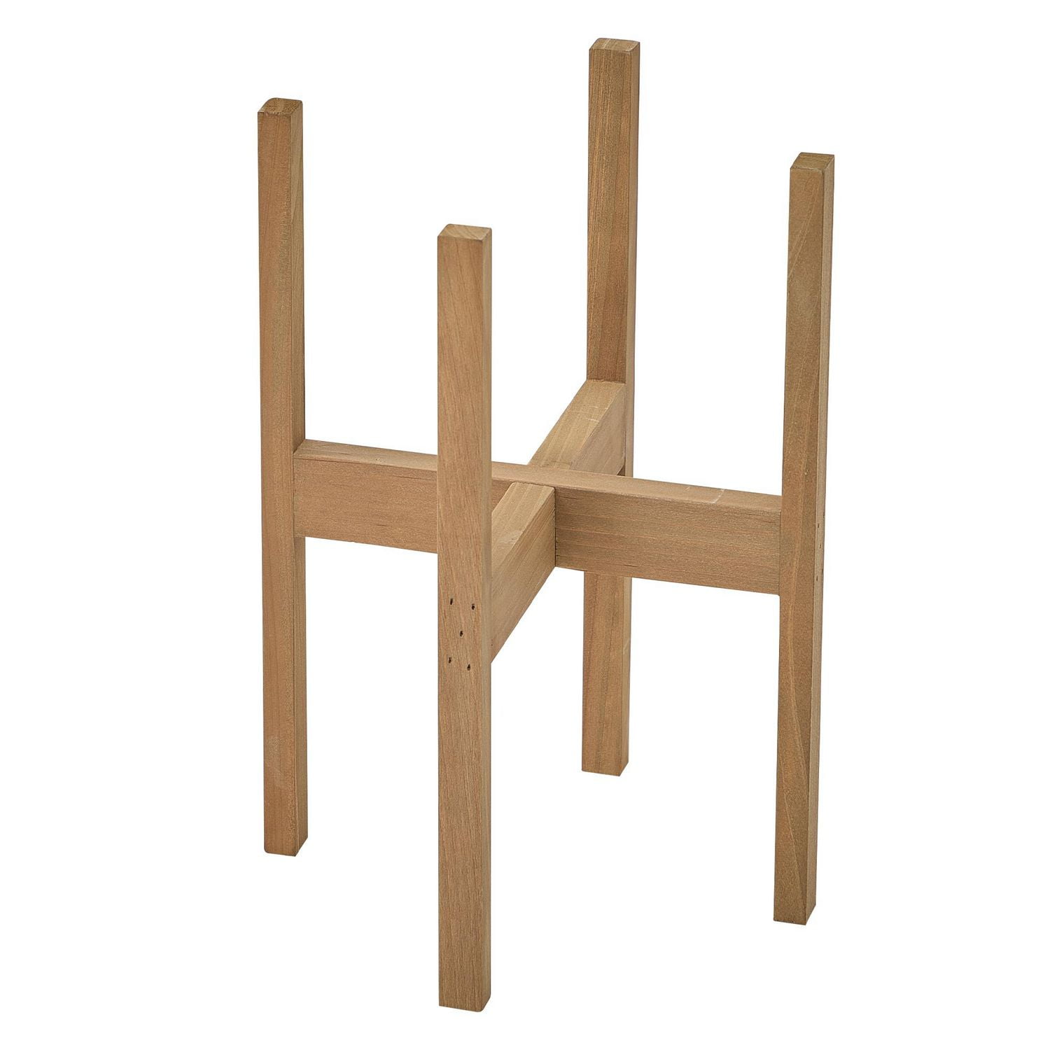 Mainstays 8 in Indoor Wood Plant Stand Brown