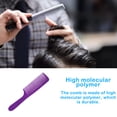 thumbnail image 2 of Peigne à Dents Rapides Bricolage Coiffage avec Brosse Ronde Peigne Courbé Réutilisable Accessoires de Barbiers Outil de Coiffure Manche Rond Hommes Femmes Massage Violet, 2 of 7