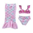 thumbnail image 1 of Ensemble Bikini Queue de Sirène pour Filles Maillot de Bain, 1 of 7