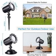 thumbnail image 2 of Christmas Snowflake LED Projector Lights, Rotating Snowfall Projection with Remote Control, Indoor Outdoor Snow Falling Projector Waterproof, White Snowfall Projector Lamp for Halloween Xmas Party, 2 of 9