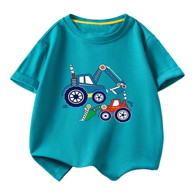 RXIRUCGD 2025 Vêtements d'Été pour Enfants T-shirt Décontracté Ample à Manches Courtes Col Rond pour Adultes