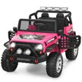 thumbnail image 1 of Gymax 12V Electric Kids Ride On Car Truck w/ MP3 Horn 2.4G Remote Control Pink, 1 of 10