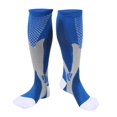 thumbnail image 2 of Tachiuwa 2 Pcs Manchons de Compression Anti-Fatigue Bas Bleus P-M, 2 of 9