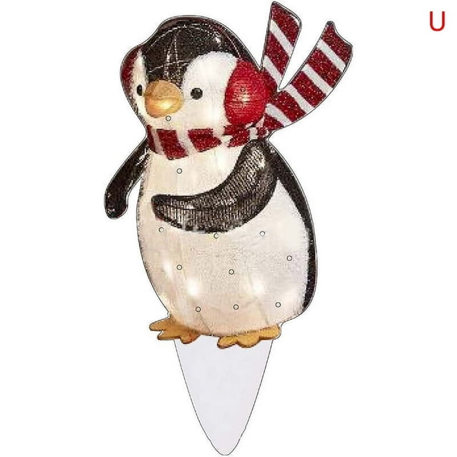 Christmas Decorations Outside Light-Up Animals Dog Deer Santa ClausOutside