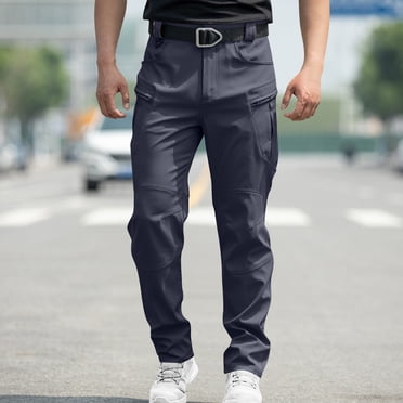 Men's Waterproof Work Pants High Elasticity, 6-Pocket Cargo Pants for Hiking Outdoor Activities, Lightweight Windproof Stretchable Tactical Pants for Camping Climbing Daily Wear