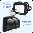 thumbnail image 4 of On the Goldbug 2-Piece Baby Auto Mirror, Black, 4 of 8