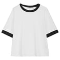 thumbnail image 3 of Rbaofujie T-Shirts à Manches Courtes pour Filles, Hauts d'Été pour Enfants, Col Rond, 5-15 Ans, 3 of 8