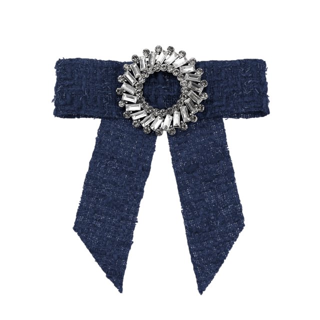 INSPIRE CHIC Nœud Papillon pour Femmes Accessoires Unisexes Col Épingle Bleu Marine