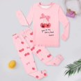 thumbnail image 2 of Little Girls Pajamas Set Cartoon Pullover Crewneck Soft Spring Fall Pajamas Little Girl Pajamas Size 5-6 Years, 2 of 3