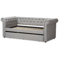 thumbnail image 4 of Baxton Studio Mabelle Fabric Daybed with Trundle in Gray, 4 of 8