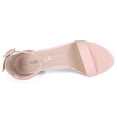 thumbnail image 4 of BLISSFUL STEP Women's Chunky Heel Open Toe Ankle Strap Sandals, 4 of 7