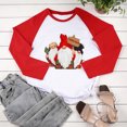 thumbnail image 4 of RKSTN Chandail pour Femmes de Noël à Col Rond, Chandail Imprimé du Père Noël, Manches Longues, Blouse Régulière à Empiècements, 4 of 5