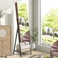 thumbnail image 3 of Costway Jewelry Cabinet Armoire 3 Color LED Modes Full-Length Frameless Mirror Lockable, 3 of 10
