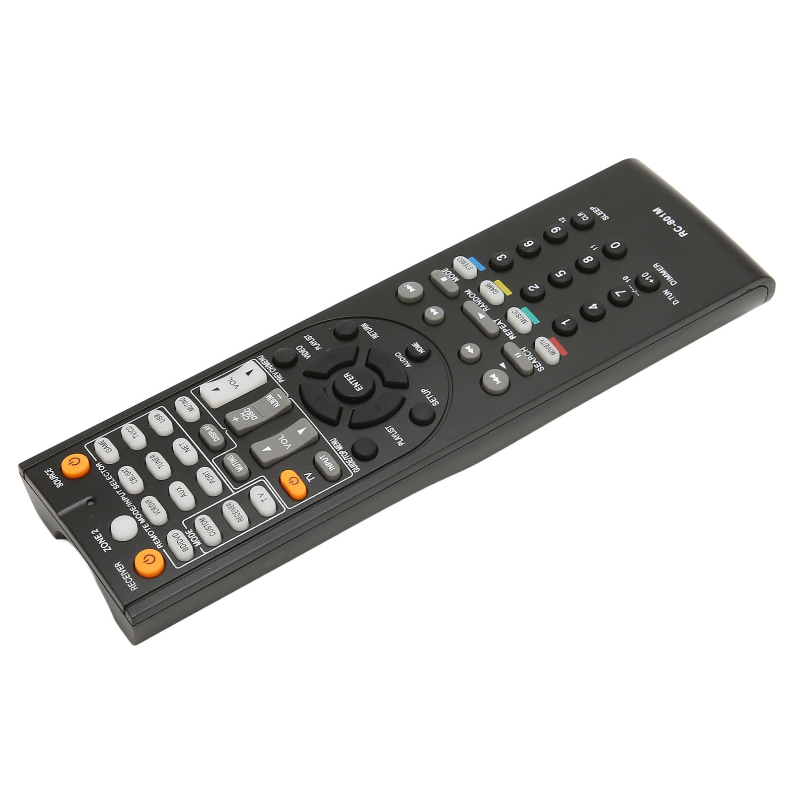 Remote Controller, RC 801M Wearable Pairing Free Replace AV Receiver Remote Energy Saving Universal Multi Functional  For TX NR509B For HT RC360 For HTRC 360