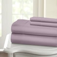 thumbnail image 3 of HLONK Fresh Linen 1200 Thread Count California King Size Deep Pocket Solid Cotton Sheet Set (California King, 3 of 3