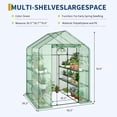 thumbnail image 1 of BeesClover Serre pour l'Extérieur, Serres pour Plantes à Entrée Piétonne Robustes avec Housse PE Durable, 1 of 7