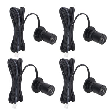 4 Pcs Mini Spots avec Variateur, Lampe de Projecteur LED Dimmable, 5V Alimenté par USB pour Bijoux Vitrine Porche Entrée